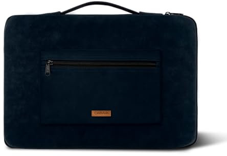 CABAIA - Housse Ordinateur 13-14 Pouces | Protection Molletonnée | Tissu 100% Recyclé | Pochette de Rangement | Durable & Écoresponsable | QCA
