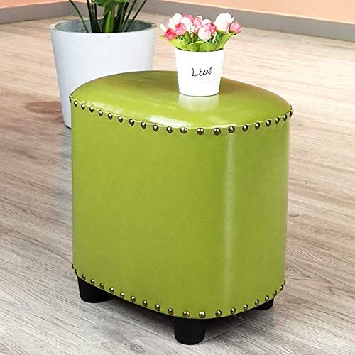 MEILISHAOMEI Fußhocker aus Kunstleder, Fußstütze, Make-up-Kommode, Sofa, Teetisch, Nieten, Hocker, Sitzkissen, Sitzbank, Stuhl