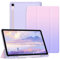 Fintie Funda para Samsung Galaxy Tab S10 FE 10.9 2025 / S9 FE 10.9 2023 / S9 11 2023 con Soporte para bolígrafo, Funda Ultrafina con Parte Trasera translúcida y función de Encendido,Fantasy Ombre
