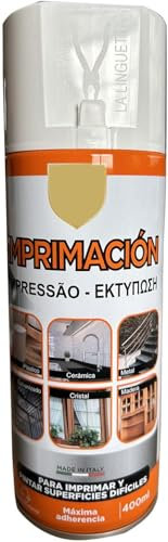 MORE FREE Pintura Spray Imprimacion Blanco de 400 ml Adecuado para las Superficies de Metal, Madera y Plástico Pack de 1 Unidad