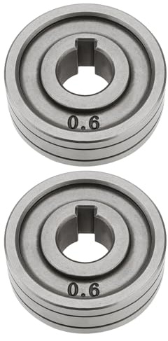 YINETTECH 2 Stück 30 Mm Drahtmaschinen-Vorschubantriebsrollen Kompatibel mit MIG Kompatibel mit MAG-Schweißgeräten Ausrüstungsteile (0,6 Mm/0,8 Mm V-Nut)