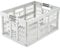 keeeper ben Stabile Profi-Klappbox mit Soft-Touch Griffen, 54 x 37 x 28 cm, 45 l, Silber (Light Silver)