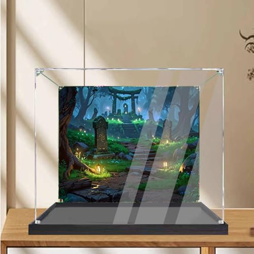 Lego 77092 Legend of Zelda Deku Vitrine en acrylique transparent pour kit de construction d'arbre compatible avec Lego 77092 (vitrine uniquement) (transparent, 3 mm)