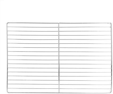 Ausla Stainless Steel BBQ Grill Mesh Net, Non-Stick Barbecue Rack, 30 x 45 cm, for Large Outdoor Ovens