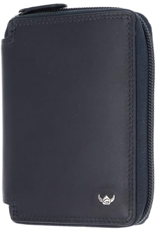 Golden Head Leder Geldbörse Polo RFID Protect RV-Börse 3315 Marineblau dunkelblau