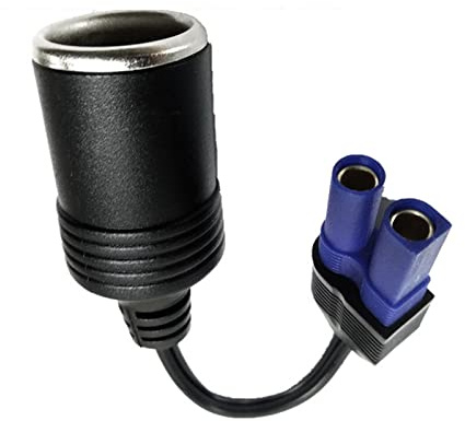 FUZYXIH EC5 Cigarette Lighter Adapter, EC5 to 12V Car Socket Adapter with Low Voltage Shutdown Protection, Portable Jump Starter, Car Emergency Start Power Supply