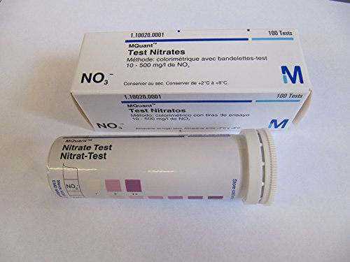 MQuant Nitrat-Teststäbchen 10-500 mg/l NO3, 1.10020.0001, Merck, 100 St.