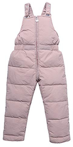 Happy Cherry - Salopette Invernale Bambino Bambini Pagliaccetto Imbottita Senza Maniche Tuta da Neve Neonato Inverno Pantaloni Lunghi Abbigliamento Caldo - 6 Mesi-4 Anni
