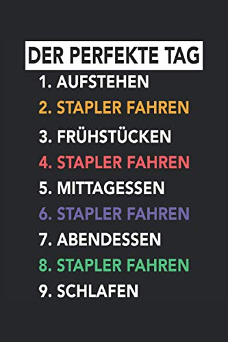 Gabelstapler Fahrer Staplerfahrer Transport Hubwagen Notizbuch