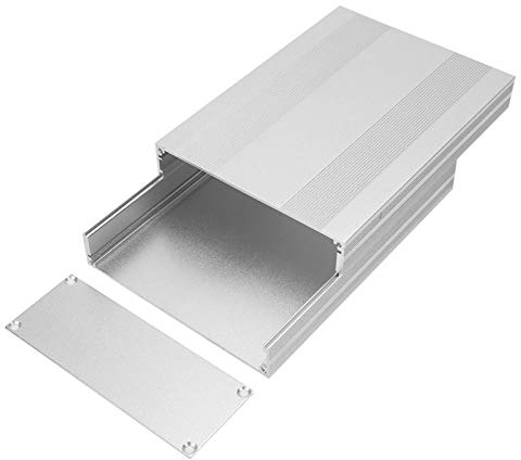 Aluminiumgehäuse, 200 * 145 * 54mm Aluminium Gehäuse Box Kühlbox DIY Elektronisches Anschlussdose Wasserdicht Silber Elektronik-Projektbox für Elektronische Produkte Leiterplatte