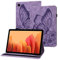 Rostsant Funda Galaxy Tab A7 2022/2020 Carcasa de Cuero PU Mariposa en Relieve Magnético Billetera Funda Tableta para Samsung Galaxy Tab A7 10.4 Pulgadas SM-T500/T503/T505/T509 - Viola