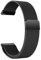 Nothers 20 mm magnetisches Uhrenarmband, Metall, für Herren und Damen, Edelstahl, Quick Release Smartwatch, Smartwatch und traditionelle Uhr, Schwarz