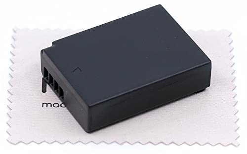 Ersatz Akku passend für Canon EOS 1100D, EOS 1200D, EOS 1300D, EOS 2000D, EOS 4000D, EOS T3, EOS T5, EOS T6, EOS X50, EOS X70, EOS X80 (Ersetzt LP-E10) Kamera Akku OTB mit mungoo Displayputztuch