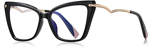 Global Glasses Damen quadratischem rahmen brille blockieren blaulicht gaming computerbrille blaulichtfilter chwarze brillen