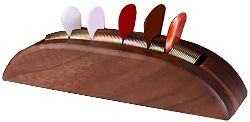 HHUXIUE Gitarren-Plektrum-Halter, Aufbewahrungsbox für Jede Dicke und Form, Personalisiertes Display