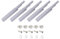 METALLIXITY Magnetic Push Latches (3.39x0.39) 5Pcs, Plastic Touch Latches Damper Buffers - for Door Cabinet Drawer, Home Decoration, Gray