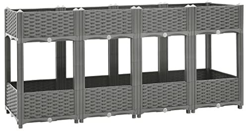 Revera Hochbeet 160 x 40 x 71 cm aus Polypropylen