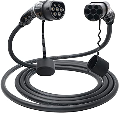 POEMAX EV-Ladekabel, 11 KW, Dreiphasig, Typ 2, IEC 62196 EVSE for Elektrofahrzeuge, 10 M Langes Verlängerungskabel Von Buchse Zu Stecker Secure and Reliable