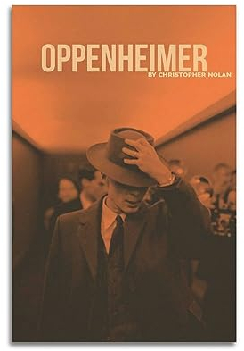 Oppenheimer Film-Leinwand-Poster, Raumdekoration, ästhetisches Poster, künstlerisches Poster für Schlafzimmer, Wohnzimmer, Wände, 30 x 45 cm, ungerahmt