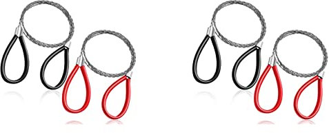 y- 4 Pcs PVC Pipe Cable Saw Stainless Steel Wire Saw Hand Pocket String Rope Saw Emergency Survival Wire Saw Cutting Tool