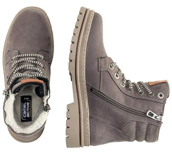 camel active Damen CAML303 Mode-Stiefel, Grau, 39 EU