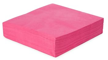 50-er Set Papierserviette Fantastisk saugstarke Servietten in 40x40cm - 3-lagig - PINK