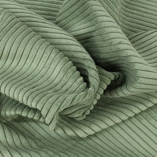 Stoff Meterware Cord Kopalina Möbelbezugsstoff - 1 Meter, Eckbank, Stuhl, Stuhlkissen, Sofa, Couch, Polster, Taschen, Rucksäcke, Accessoires, Deko (Mintgrün)