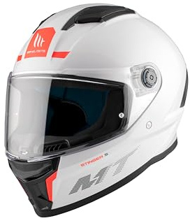 MT Helmets Stinger 2 – Casco Moto Integral Deportivo con Pantalla Antivaho Compatible con Pinlock, Visor Solar Full Vision, Interior Lavable y Calota HIRP | Homologado ECE 22.06 & Dot