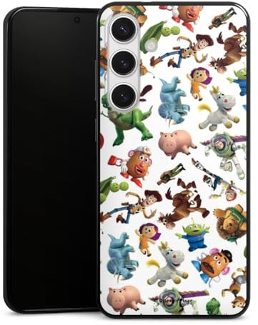 Slim Case extra dünn kompatibel mit Samsung Galaxy S24 + Silikon Handyhülle schwarz Hülle Toy Story Woody Disney Pixar