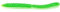 FTM Lifter Lures Wurmy Cheese 6,5cm - 10 Gummiwürmer, Farbe:Hot Green/White