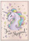 Quttie Reisepasshülle für Kinder, Damen und Herren, süße passhülle, reisepass (Cartoon Unicorn)
