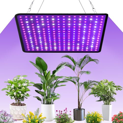 YAHAMOO La más nueva lámpara de cultivo LED YE1000, lámpara de planta LED de espectro completo con UV IR, lámparas de planta Lámpara de cultivo LED de flores para invernadero y plantas de interior