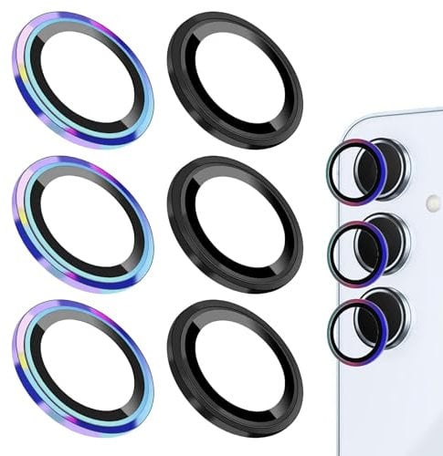 2 Stück Kompatibel Mit Samsung Galaxy A55 5G Kameraschutz, Premium Kamera Glas Für Samsung Galaxy A55 5G, Gehärtetes Glas Schutzfolie, Verlustfreie Pixel, Keine Klebespuren Beim Zerlegen