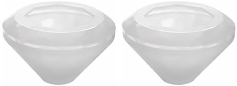 Ciieeo 2pcs Silicone Diamond Molding Tray Ice Cube Molds Epoxy Mold Craft Making Casting for DIY Decorations