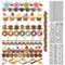 GLOBLELAND Stanzformen Für Ecken Mit Dessertlinien Metallgeschirr Donut Rahmen Stanz Und Prägeschablone Tee Kaffee Cupcakes Papierstanzungen Für Scrapbooking Kartenherstellung Basteln Papierkarten