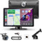 Carpeer Schermo per Auto con Dashcam 4K, 9 Pollici A-pple CarPlay Android Auto, Telecamera di Retromarcia 1080P, Touchscreen Display con GPS, Bluetooth, MirrorLink, FM/AUX, Controllo Vocale, 64G TF