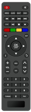 ALLIMITY Fernbedienung Kompatibel mit Xoro Receiver HRT 8729, HRT 8772, HRT 8770, HRT 8730, MRK 7670, MRK 7622, MRK 7672