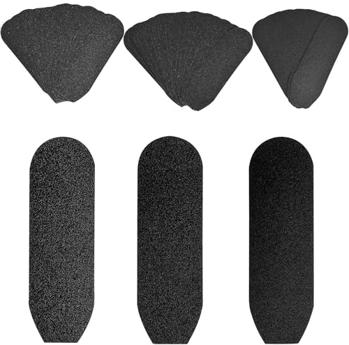 60 cuscinetti di ricambio per lima per pedicure, 80 #, 120 #, 180 #, per rimuovere i calli per pelle morta, cuscinetti di ricambio a doppia faccia per pedicure, per bagno e pedicure