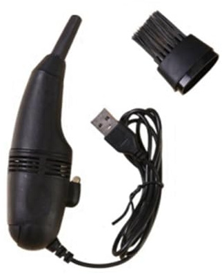 Jrudjsnhhty Computer Vacuum Cleaner, Keyboard Vacuum Cleaner Mini USB Vacuum Cleaner Sewing Machine Vacuum Cleaner Black