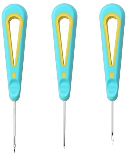 3 Punch Needle Set Kerzenherstellung, Dochtnadel für Silikonformen DIY | Kerzendocht Werkzeug mit Rundlochkegel und Handbohrer, für Kerzengießen, Basteln, Silikonformen und DIY Projekte