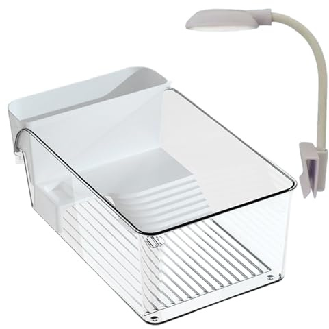 Acquario, Kit Habitat Completo per Acquario per Tartarughe con Area Multifunzione e Filtro dell'Acqua per Tartarughe e Animali Acquatici (Tartaruga)