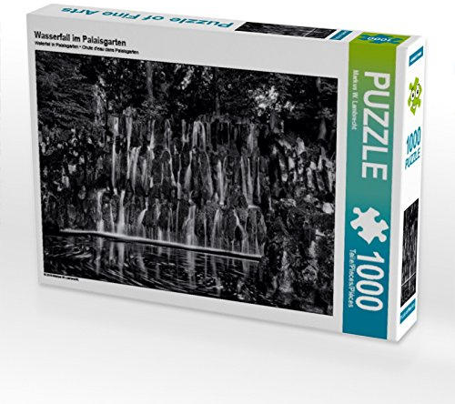 CALVENDO Puzzle Wasserfall im Palaisgarten | 1000 Teile Lege-Größe 64 x 48 cm Foto-Puzzle für glückliche Stunden