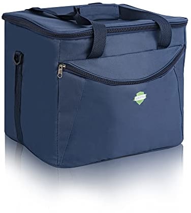 ADEPTNA Portable Lightweight Extra Large 30 Litre 60 Can Insulated Cooler Cool Bag Collapsible - BBQ Picnic Camping Festivals