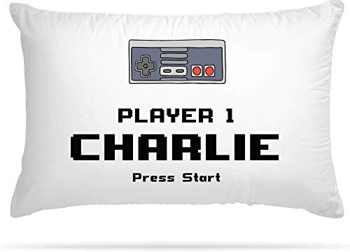 Personalised Gaming Pillow Case with 8 Different Controller Gamepad Design - Bedroom Accessories Cute Room Decor Gifts for Boys & Room Decor for Girls - Man Cave Cushion Covers (105)