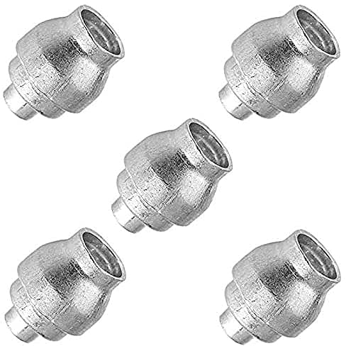 cyclingcolors Butée de Gaine Frein Vélo en Aluminium Compatible avec Weinmann, Lot de 5 Argent 5,7 x 10,9 mm