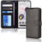 TECHGEAR Pixel 6 Leather Wallet Case, Flip Protective Case Cover with Wallet Card Holder, Stand and Wrist Strap - Black PU Leather with Magnetic Closure Designed For Google Pixel 6