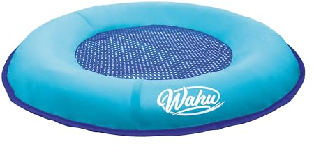WAHU - Hydro Pod - Siège Gonflable pour Piscine - Bouée Gonflable pour s'Asseoir, Flotter et S'amuser dès 6 ans - Jeu d'Exterieur Amusant dans l'Eau - Bleu Clair avec Sac de Rangement