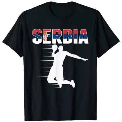 Serbien Basketball-Fans Trikot – serbische Flagge Slam Dunk Sport T-Shirt