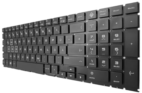 T-ProTek Clavier FR Clavier Noir Compatible pour HP Omen 15-dc1900