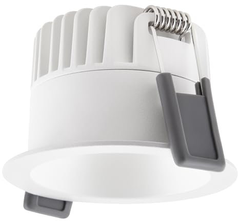 Ledvance LED-Spot Dunkellight Aluminium Weiß 8W 720lm 36D - 940 Kaltweiß | Ausschnitt 68mm - IP44 - Höchste Farbwiedergabe - Dimmbar